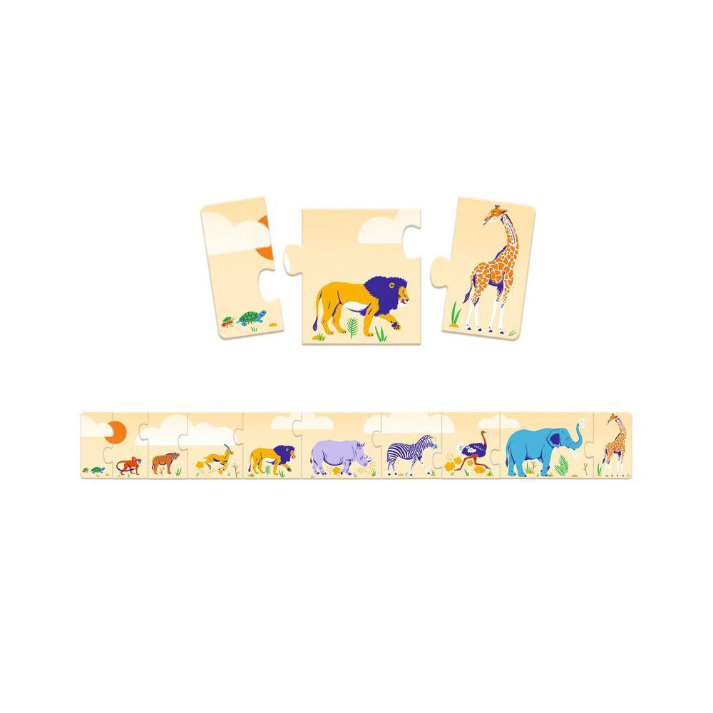 10pc Djeco Small & Big Jigsaw Puzzle Kids Game 3y+