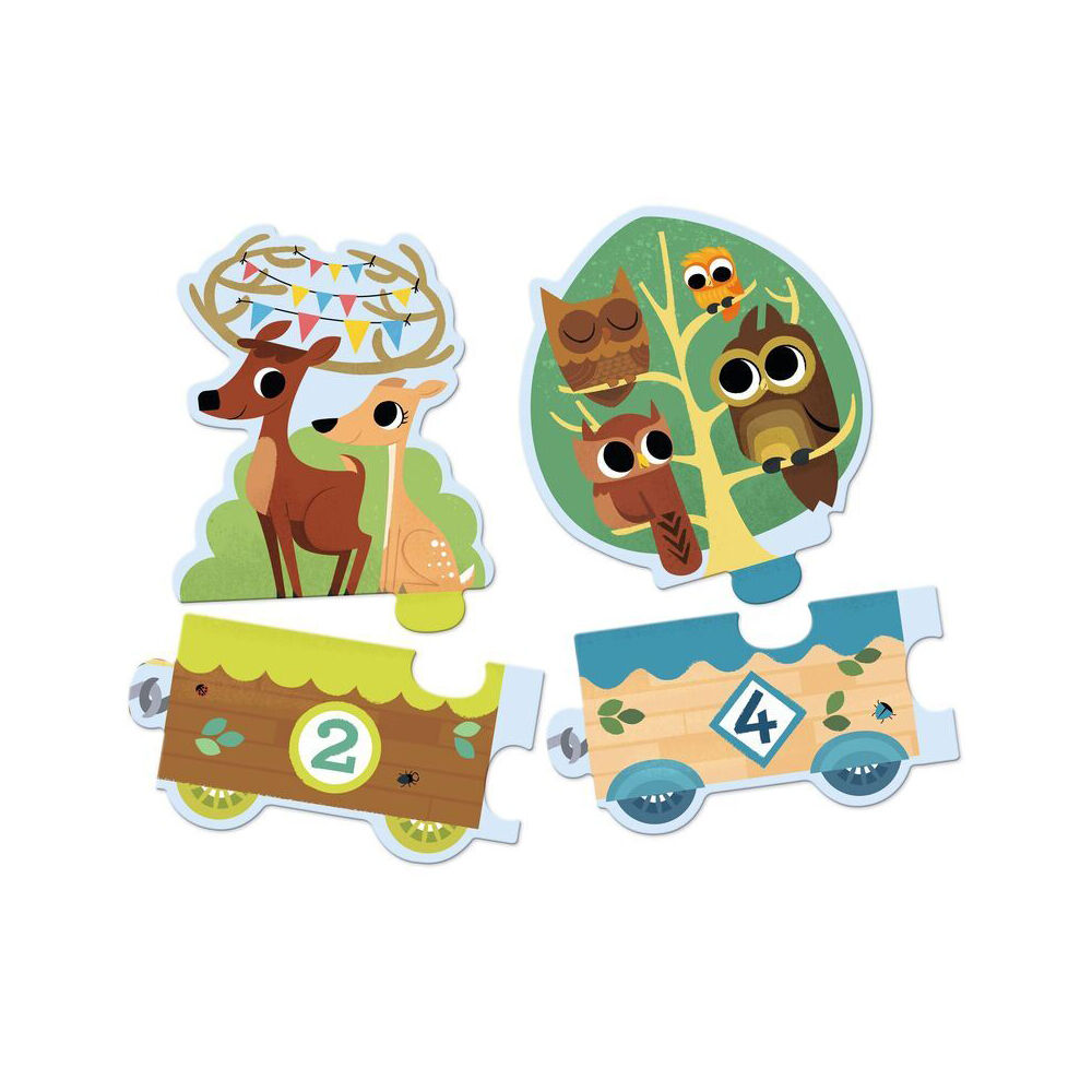 20pc Djeco I Count Puzzle Kids Educational Game 3y+