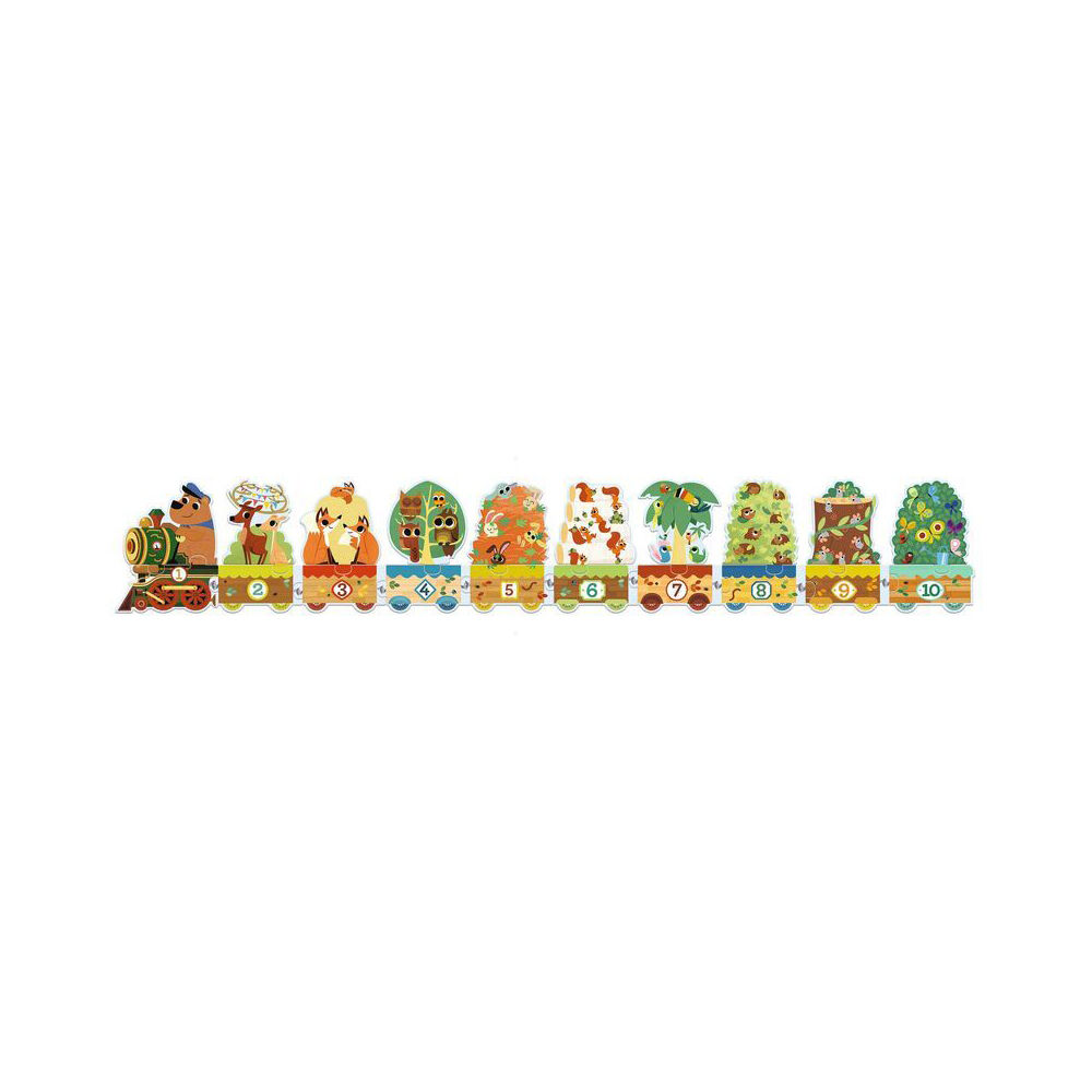 20pc Djeco I Count Puzzle Kids Educational Game 3y+