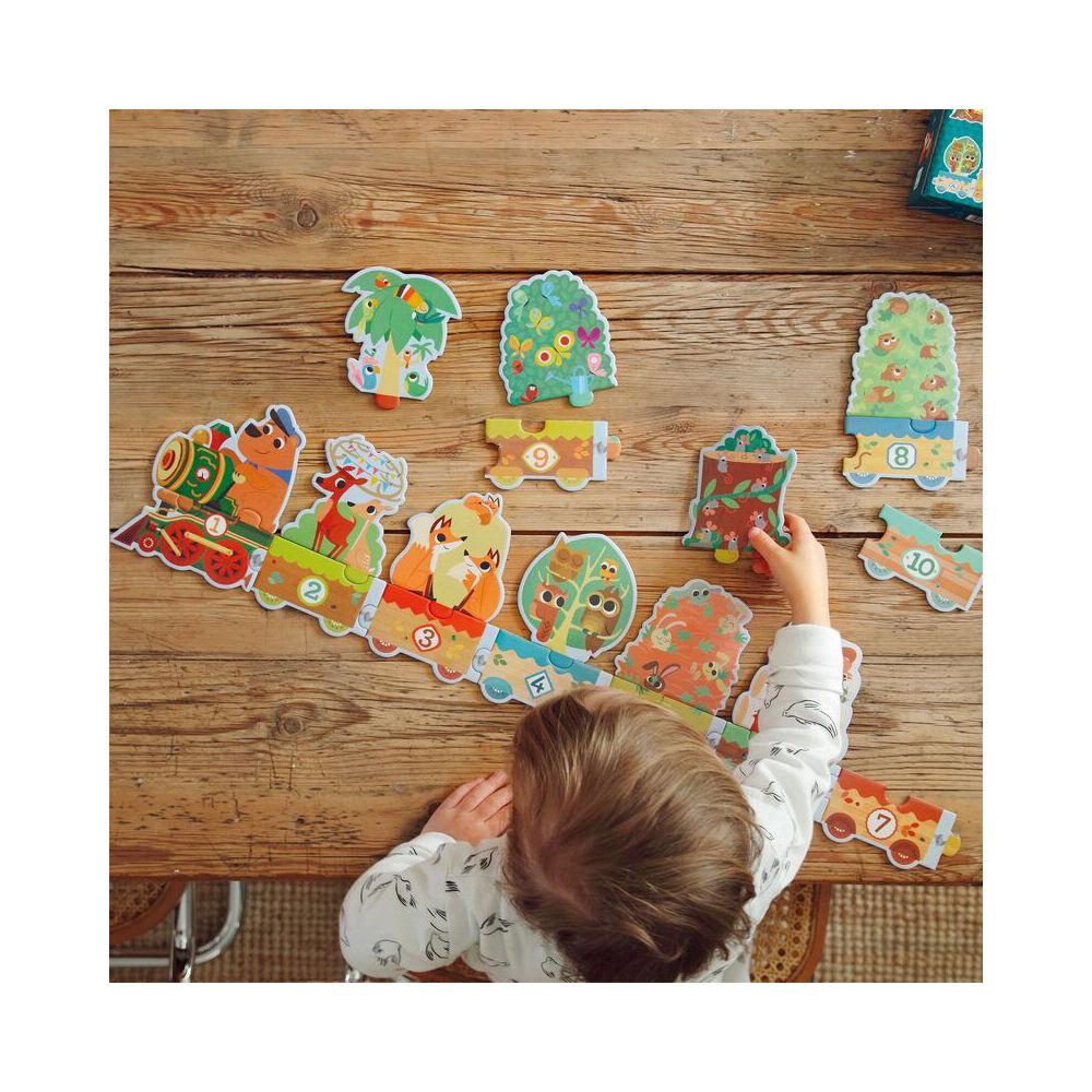 20pc Djeco I Count Puzzle Kids Educational Game 3y+