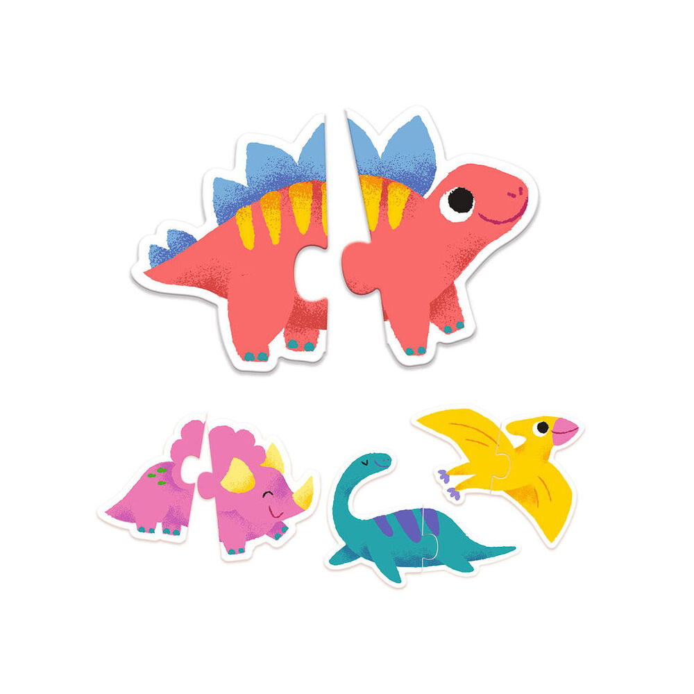 20pc Djeco Duo Dinosaur Jigsaw Puzzle Kids Educational Game 2y+
