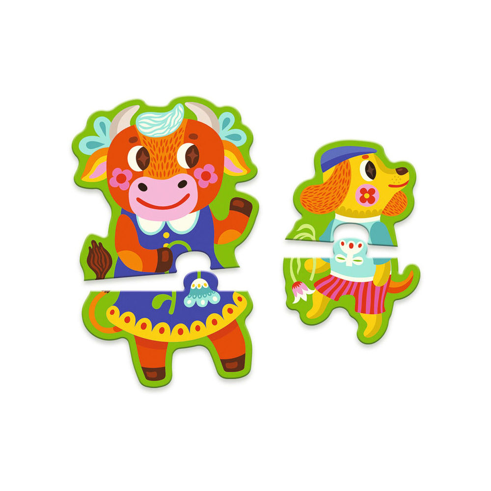 Djeco Big & Small Game on the Farm Kids Educational Play 3y+