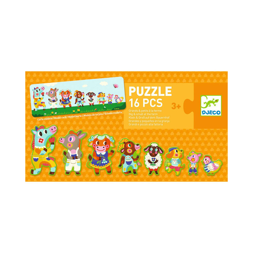 Djeco Big & Small Game on the Farm Kids Educational Play 3y+