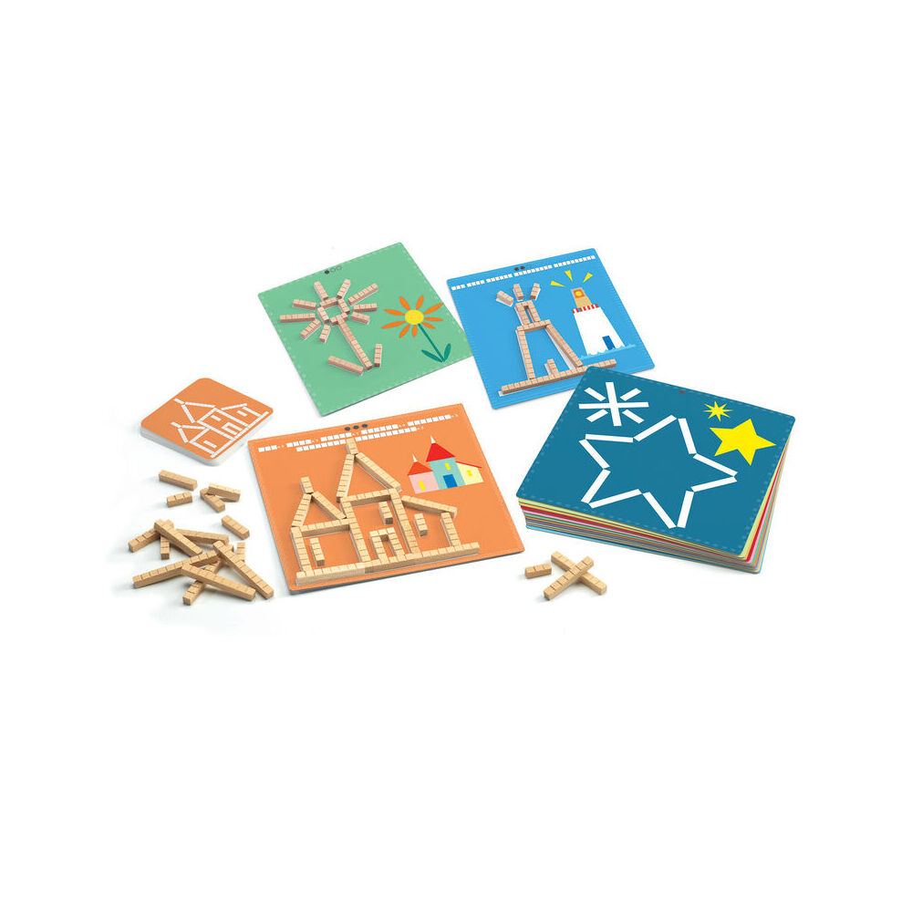 Djeco Eduludo Sticks Activity Kids Educational Game Play 5y+