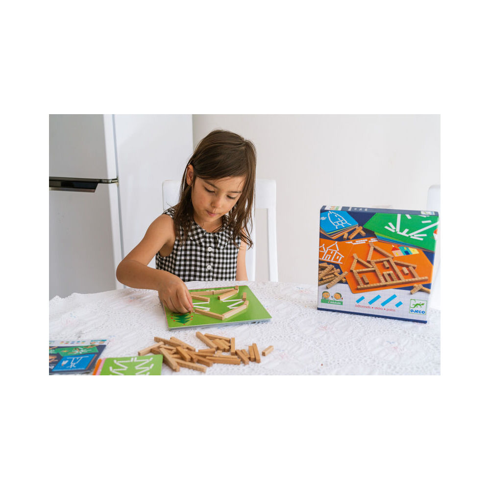Djeco Eduludo Sticks Activity Kids Educational Game Play 5y+