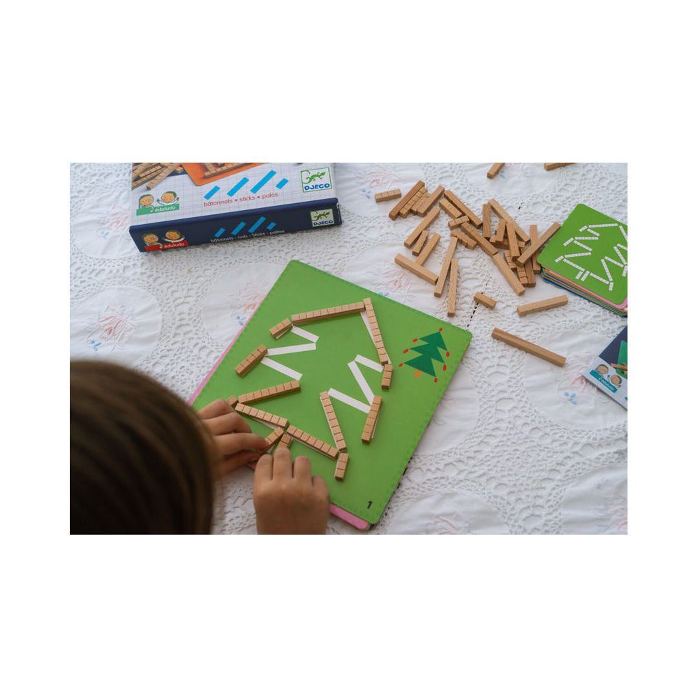 Djeco Eduludo Sticks Activity Kids Educational Game Play 5y+