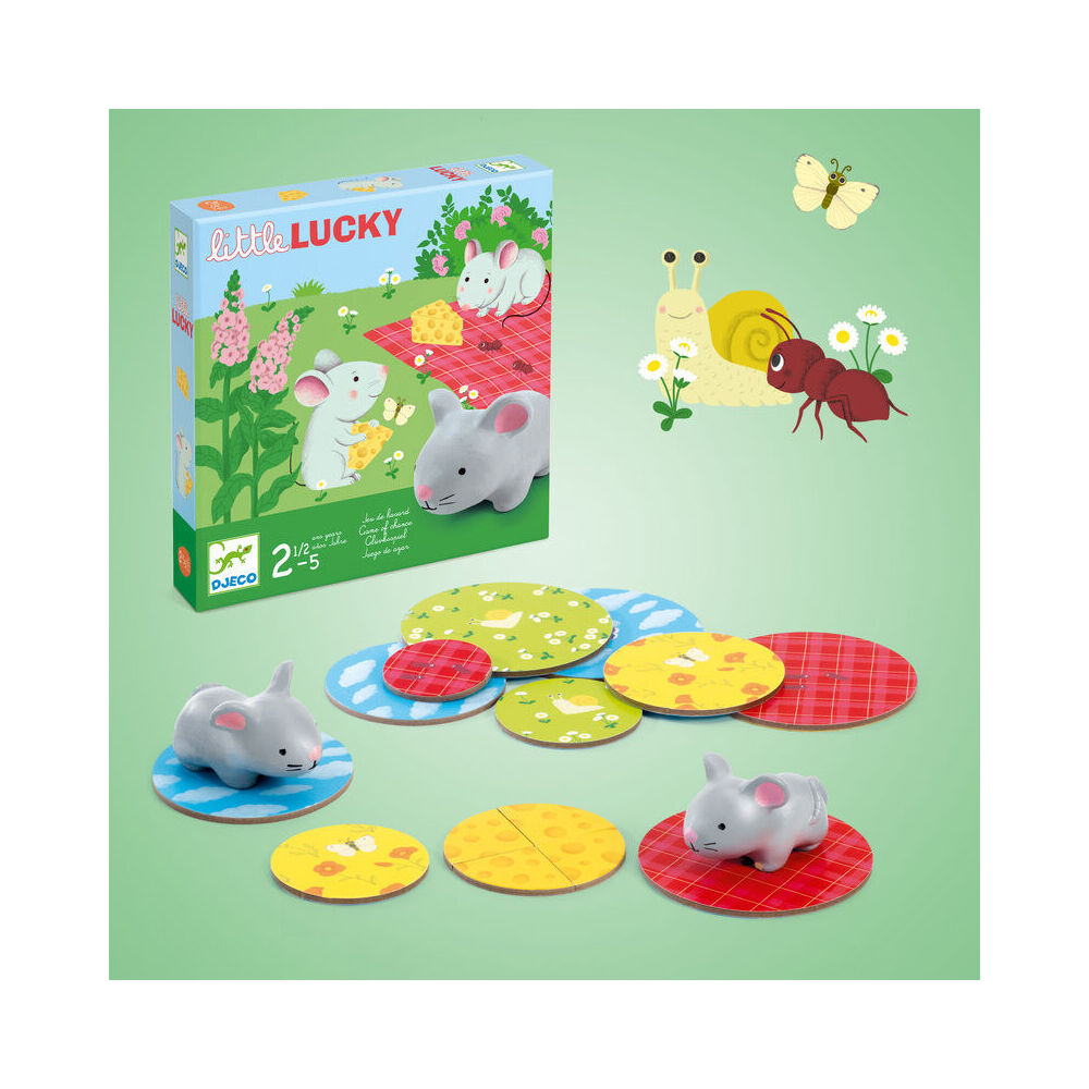 Djeco Little Lucky Cardboard Chance & Memory Game 2.5y+