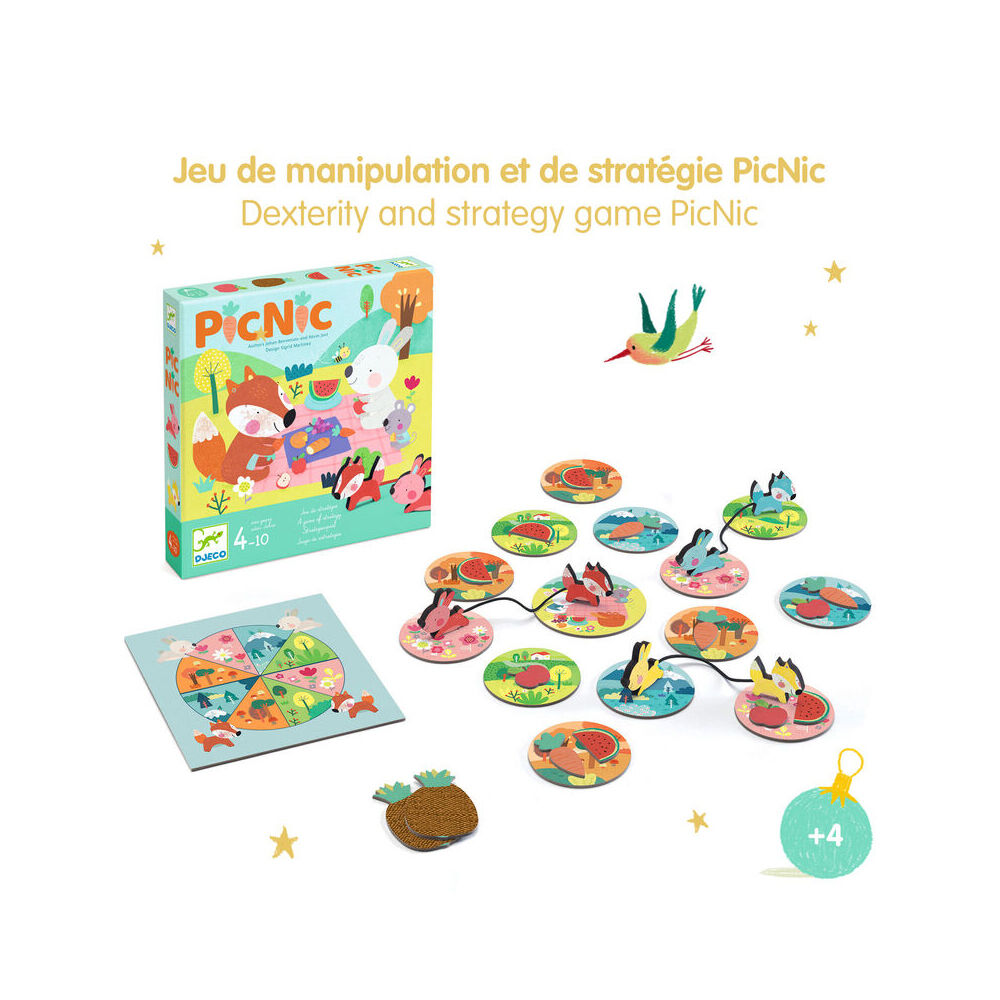 Djeco PicNic Cooperation Kids/Children Interactive Game 4y+