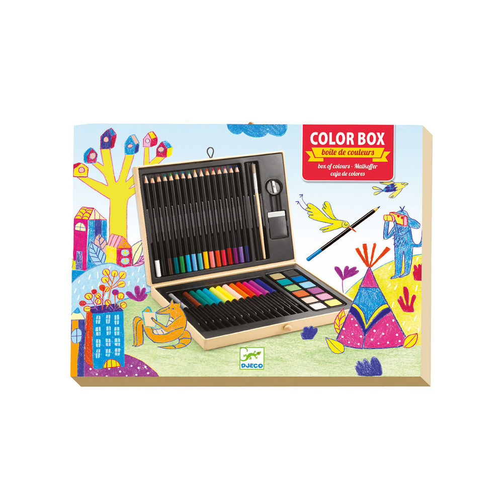 Djeco Colour Box Drawing Set Colouring Kit Kids/Children 5y+