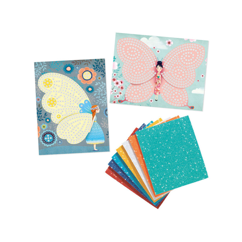 Djeco Butterflies Mosaic Art/Craft Kids Activity Creative Kit 4y+