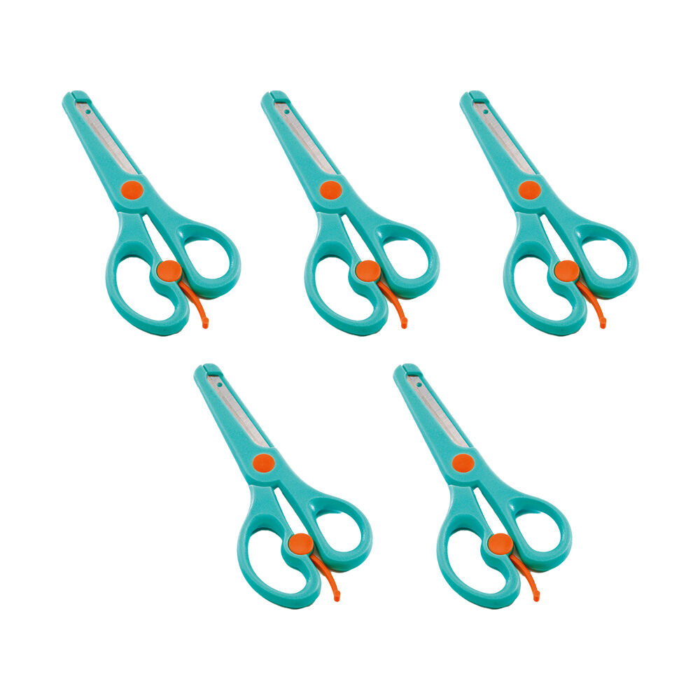 5PK Djeco Plastic Scissors Art/Craft Shears Stationery 3y+