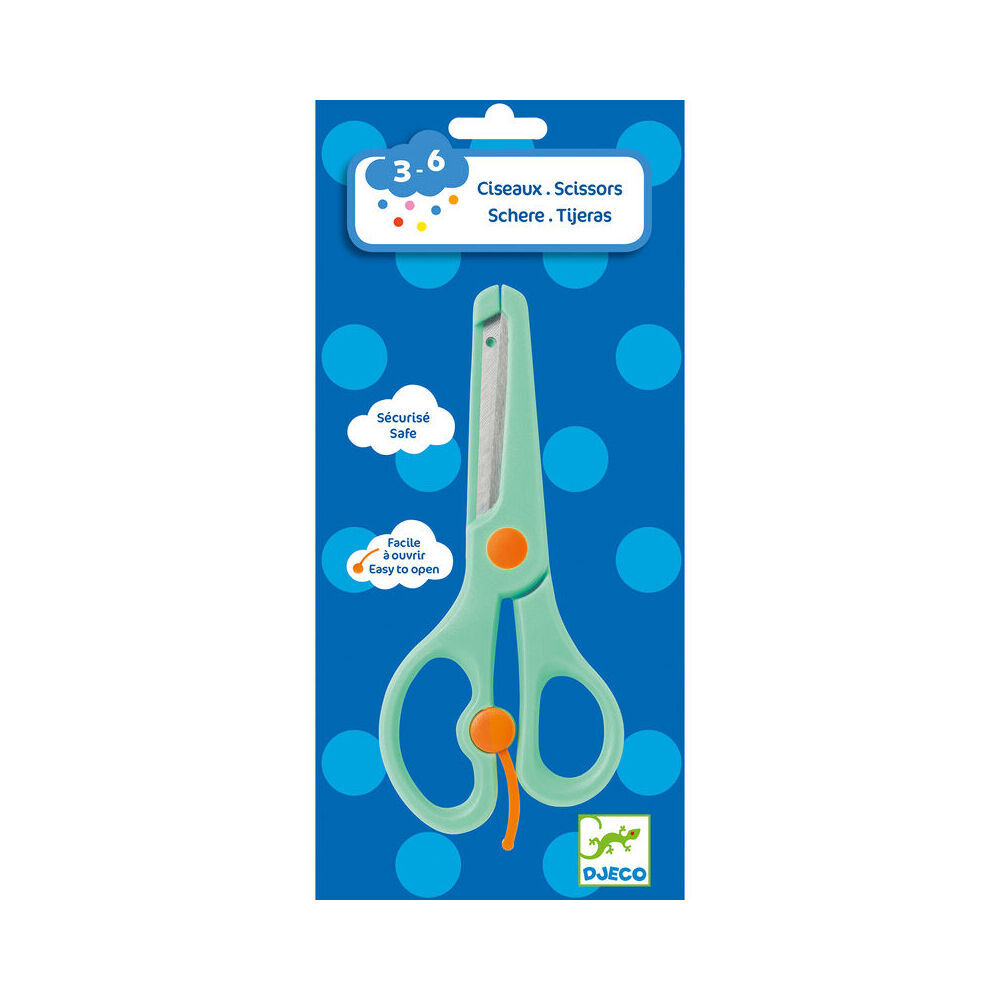 5PK Djeco Plastic Scissors Art/Craft Shears Stationery 3y+