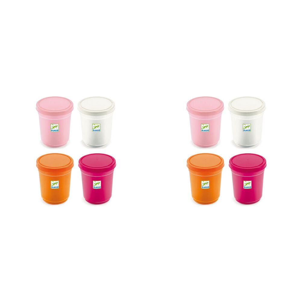 8pc Djeco Pots Of Modelling Dough-Sweet Kids Craft Play Toy 18m+
