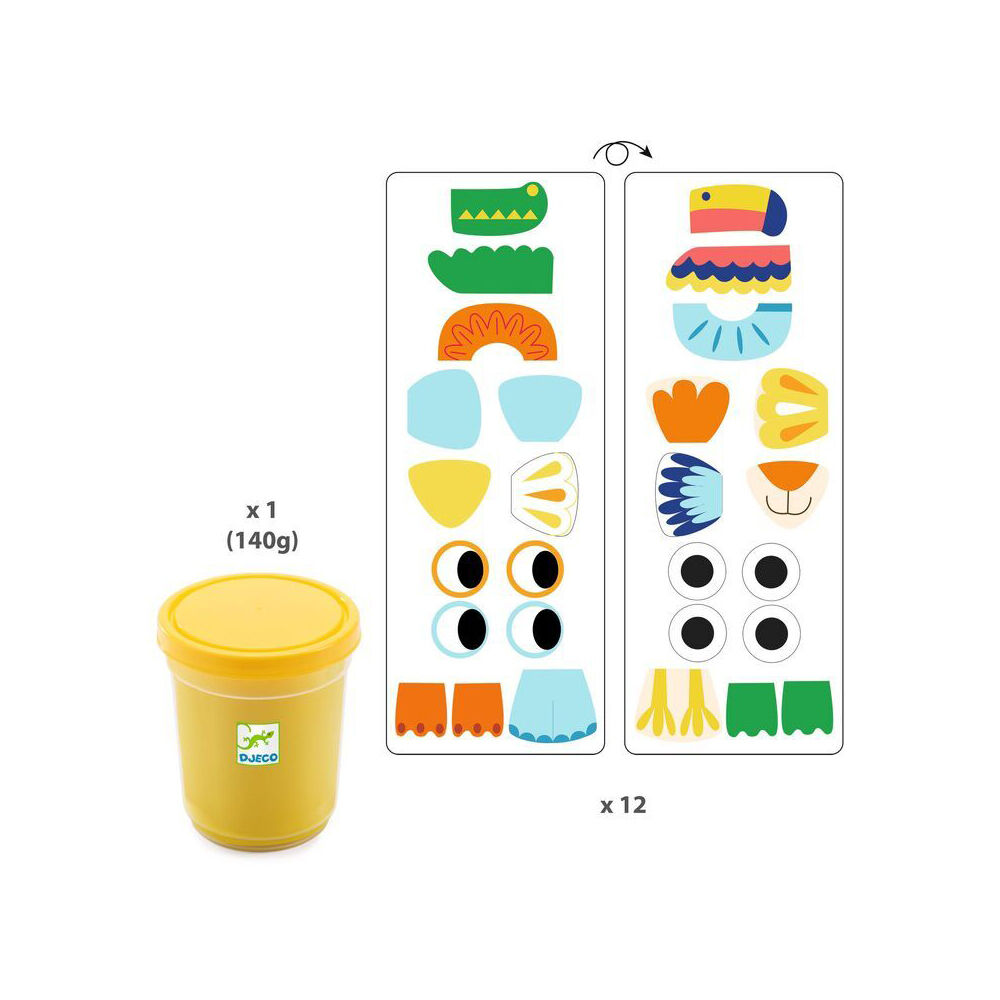 Djeco Myanimodels Modelling Dough Kids Craft Play Toy 18m+