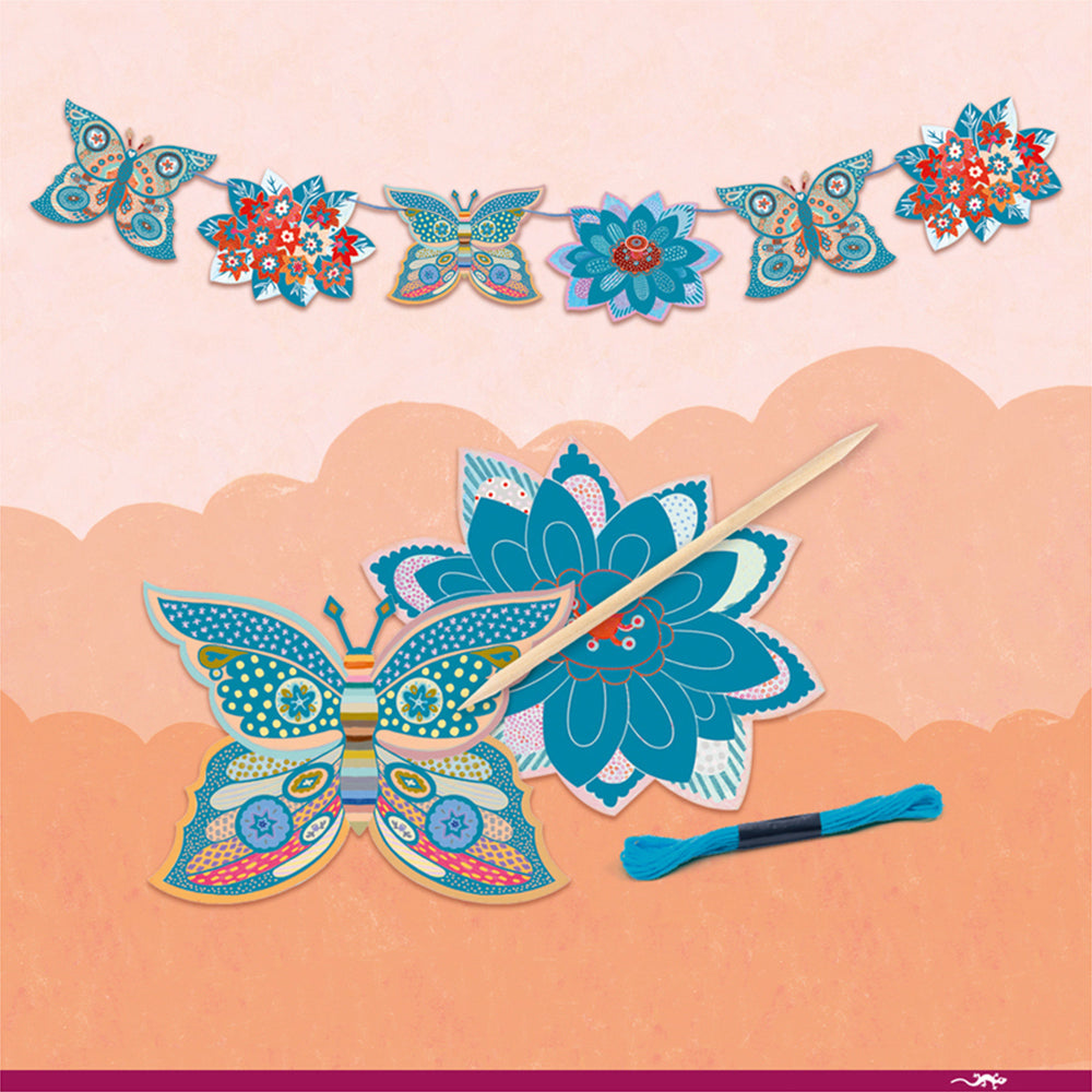 Djeco The Flower Garden Multi Kids/Children Craft Box Set 6y+
