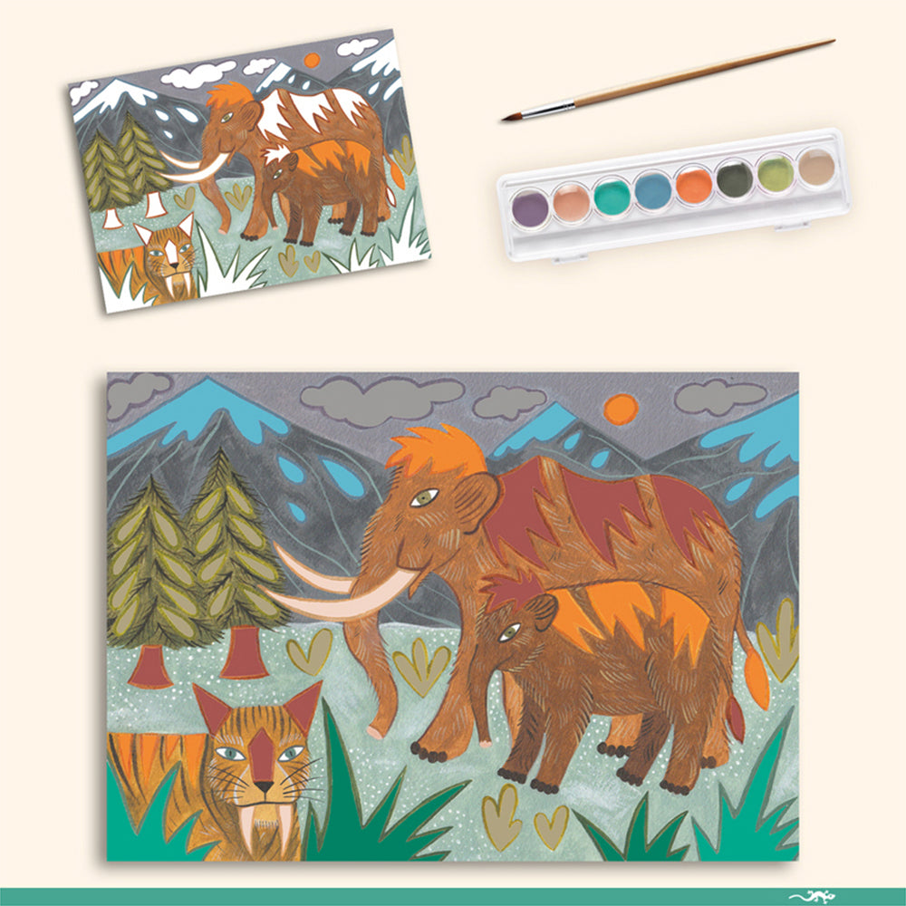 Djeco The World of Dinosaurs Multi Kids/Children Craft Box Kit 6y+