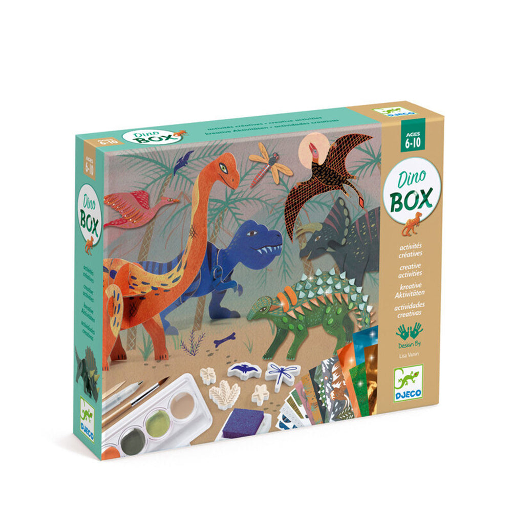 Djeco The World of Dinosaurs Multi Kids/Children Craft Box Kit 6y+