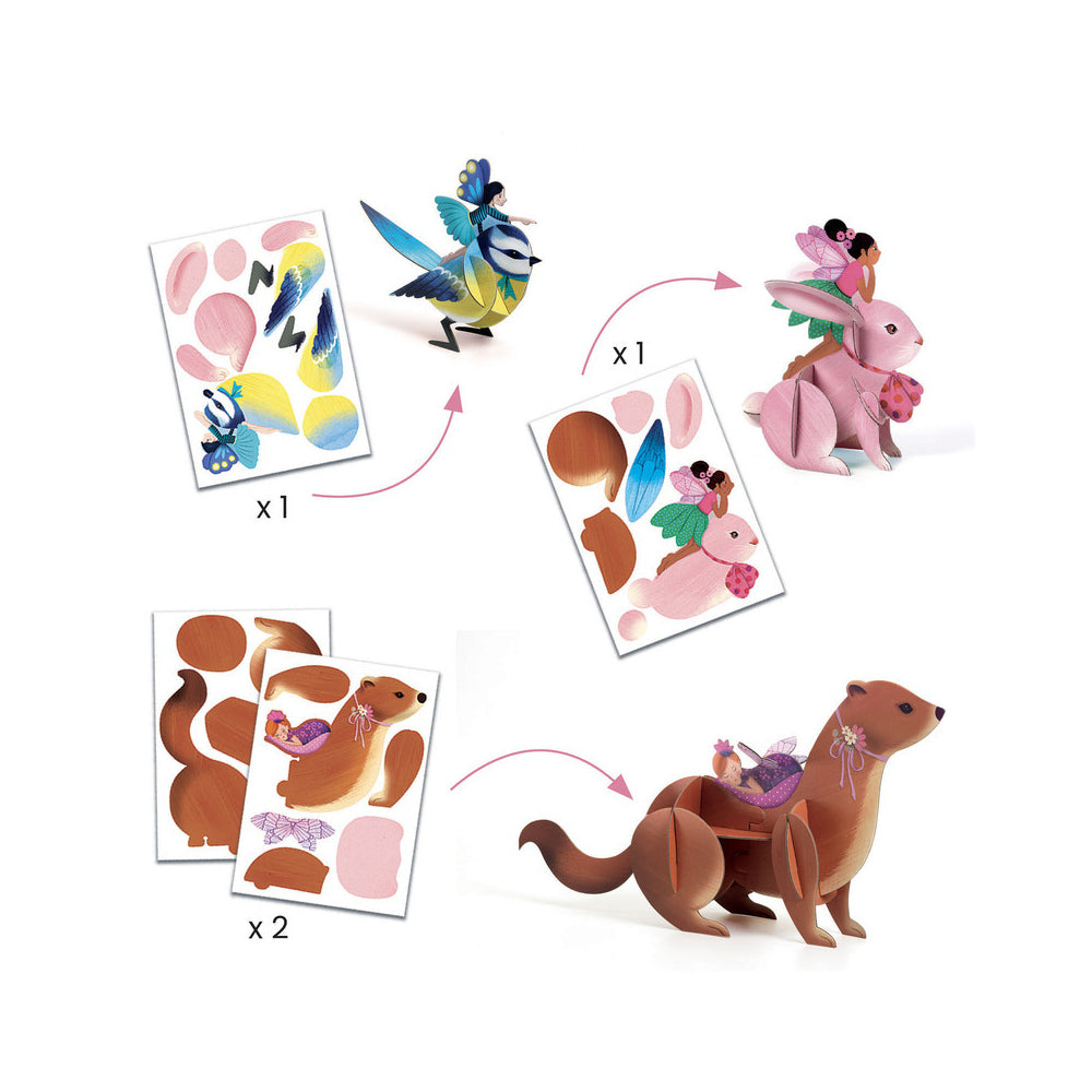 Djeco Fairy Multi Kids/Children Creative Craft Set 6y+