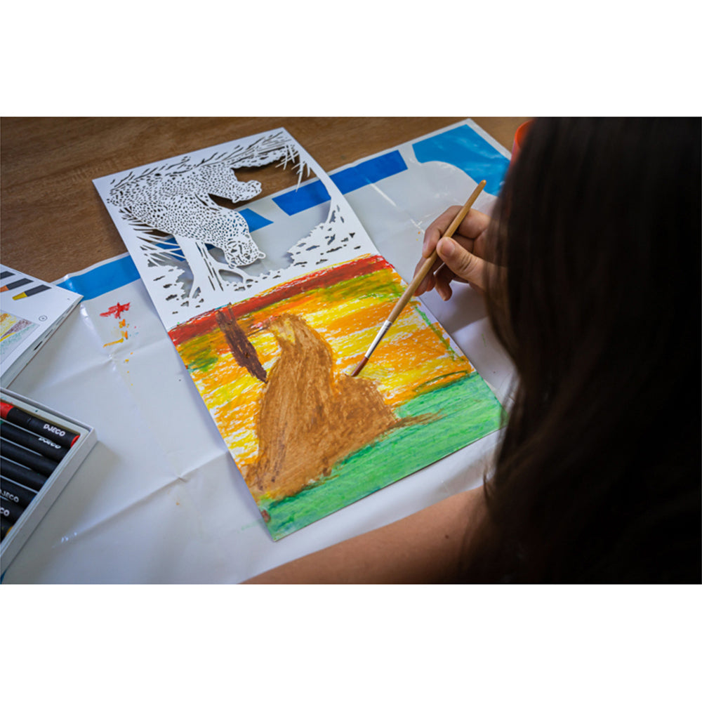 2PK Djeco Backlight Watercolour Workshop Kids Art Book 6y+