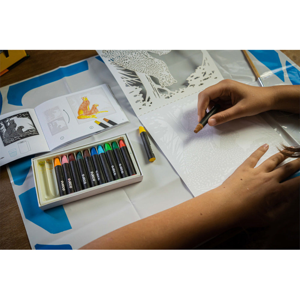2PK Djeco Backlight Watercolour Workshop Kids Art Book 6y+