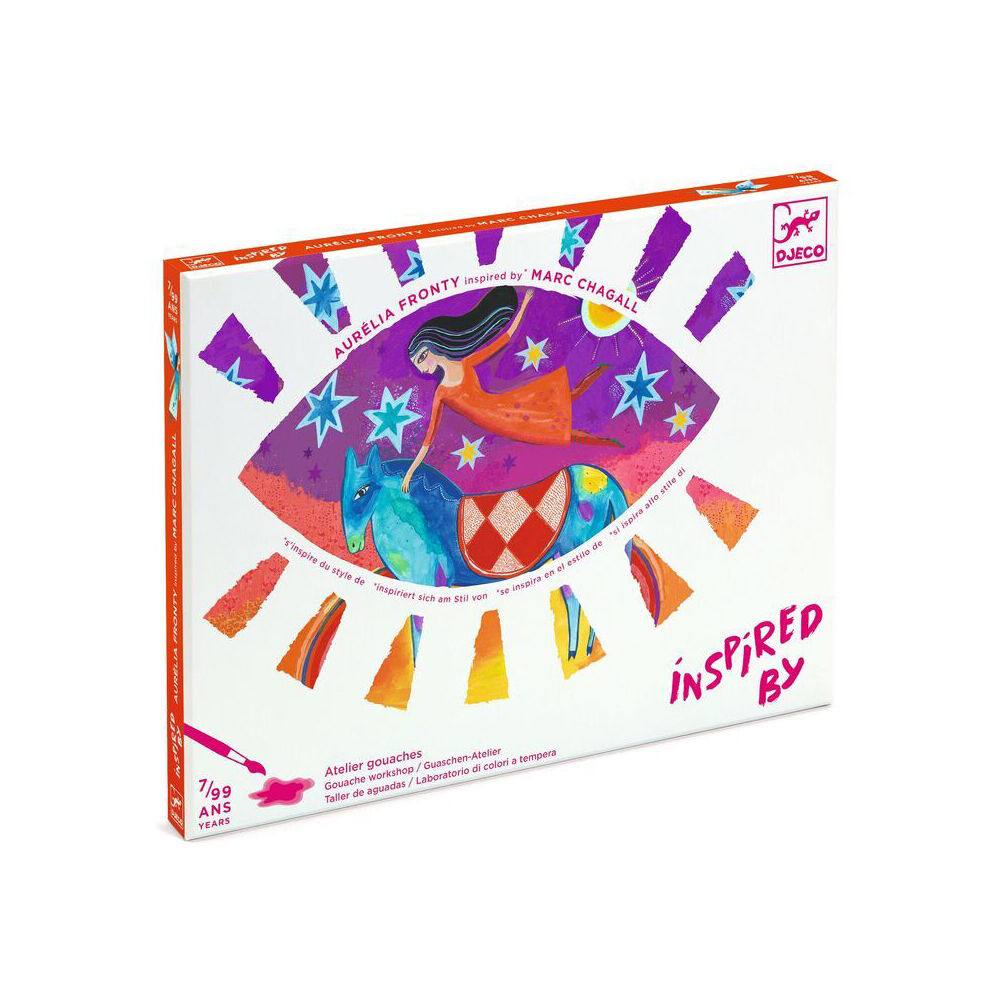 Djeco Inspired By In a Dream-Marc Chagall-Gouache Kids Paint Set 7y+