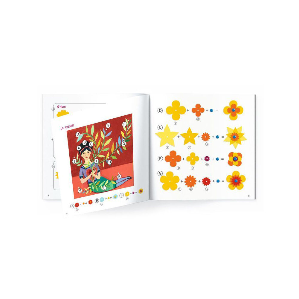 Djeco Inspired by Frida Kahlo Coyoacan 3D Pictures Kids Craft Kit 5y+