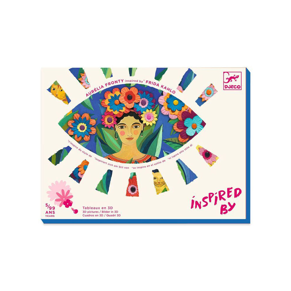 Djeco Inspired by Frida Kahlo Coyoacan 3D Pictures Kids Craft Kit 5y+