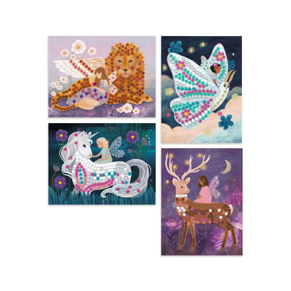 Djeco The Enchanted World Mosaic Kids DIY Creative Craft Kit 6y+