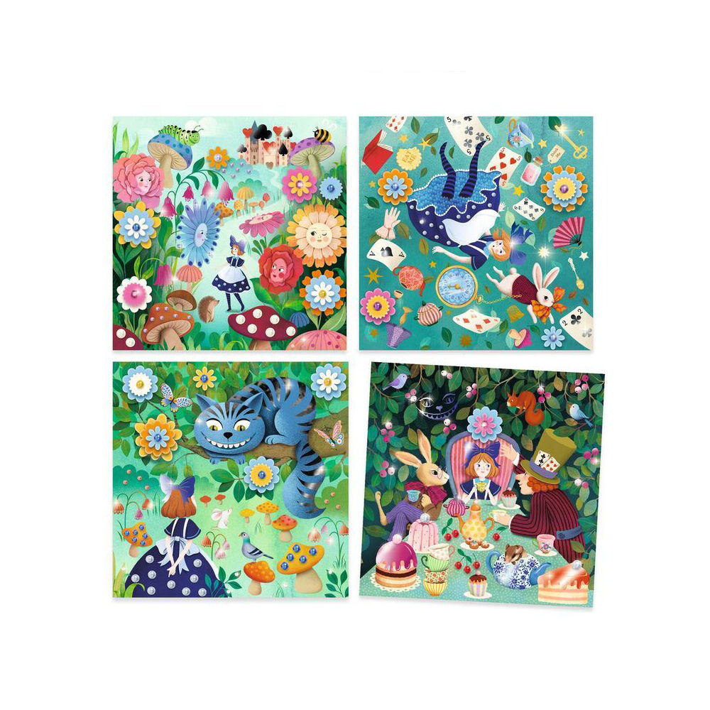Djeco In Wonderland Fairy Tale to Decorate Kids Activity Set 6y+