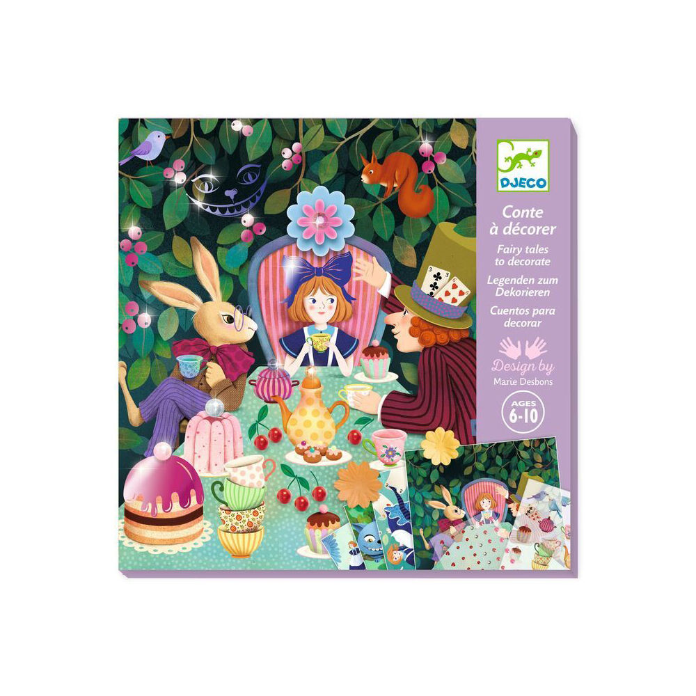Djeco In Wonderland Fairy Tale to Decorate Kids Activity Set 6y+