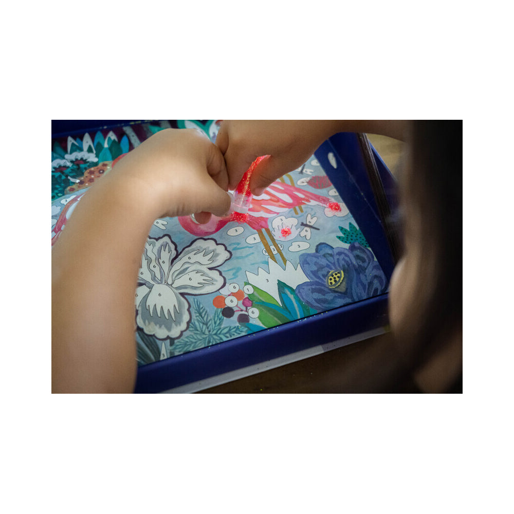 Djeco Tropico Glitter Boards Kids Activity Art Book 6y+