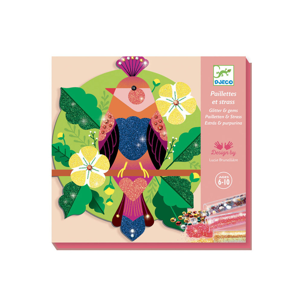 2PK Djeco Paradisio Glitters and Gems Kids Activity Art Book 6y+