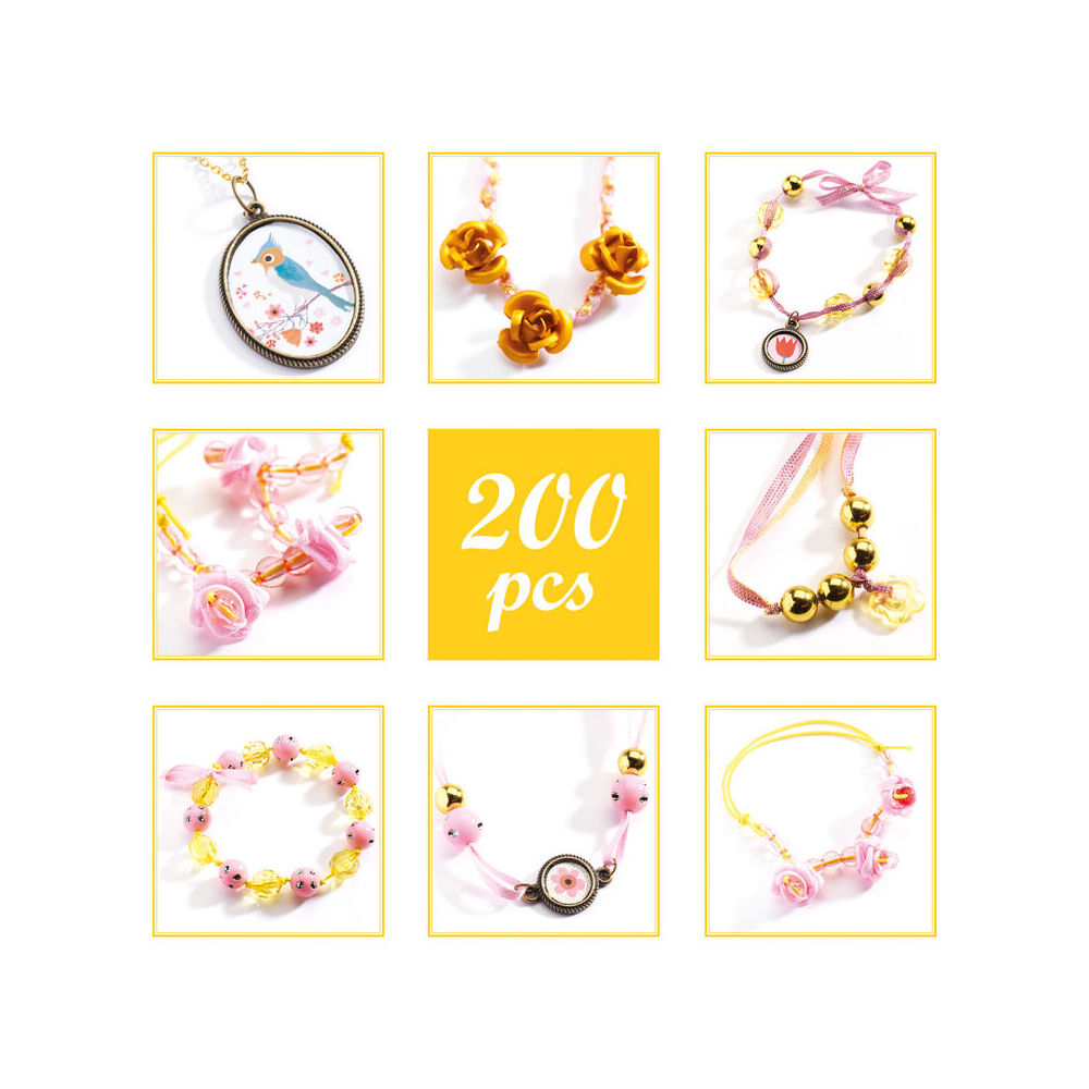Djeco Pearls Flowers Beads Kids/Children DIY Craft Kit 7y+