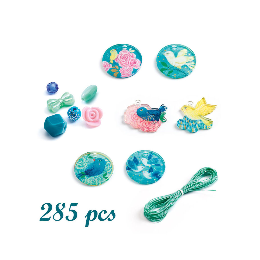 Djeco Bird Fancy Beads Kids/Children Craft Accessory Kit 6y+