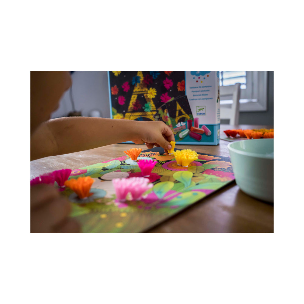Djeco An Explosion of Pompoms Kids/Children Craft Kit 3y+