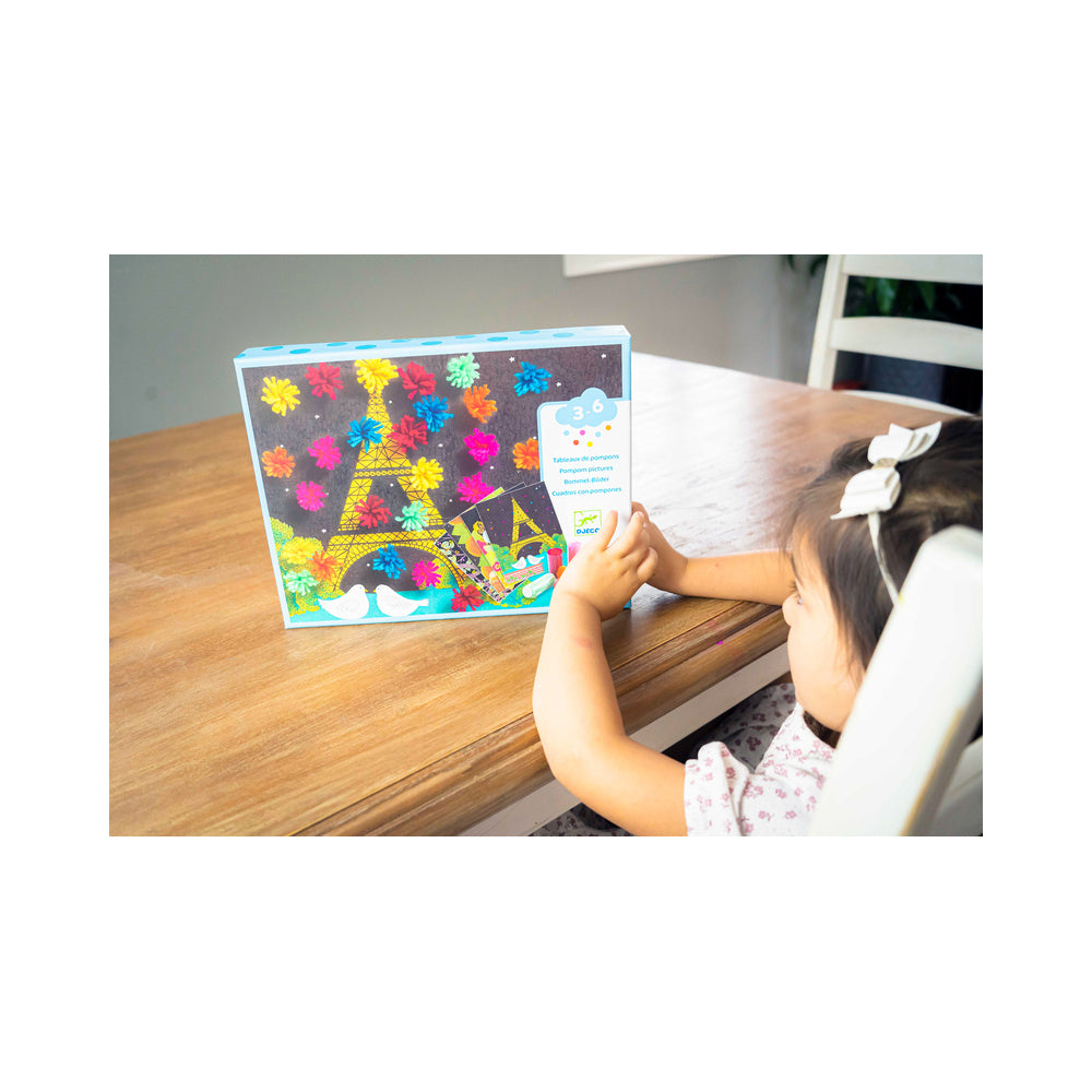 Djeco An Explosion of Pompoms Kids/Children Craft Kit 3y+
