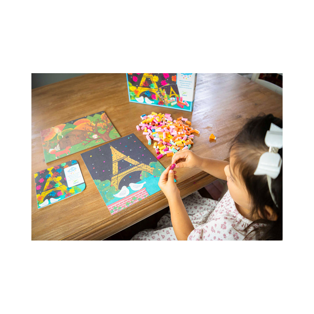 Djeco An Explosion of Pompoms Kids/Children Craft Kit 3y+