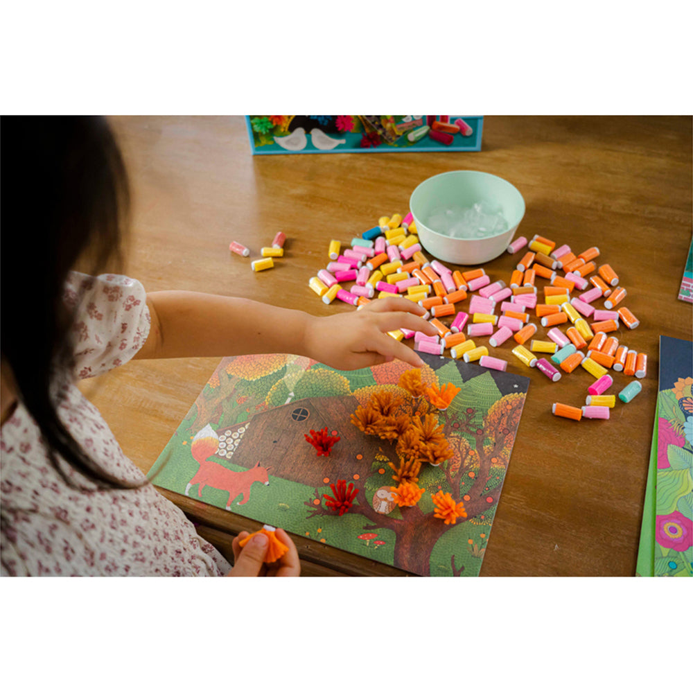 Djeco An Explosion of Pompoms Kids/Children Craft Kit 3y+