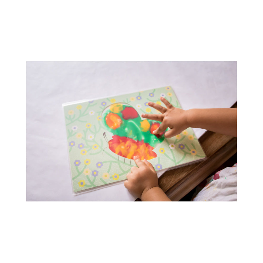 Djeco Squirt & Spread Painting Set Kids Creatvie Art Book 18m+