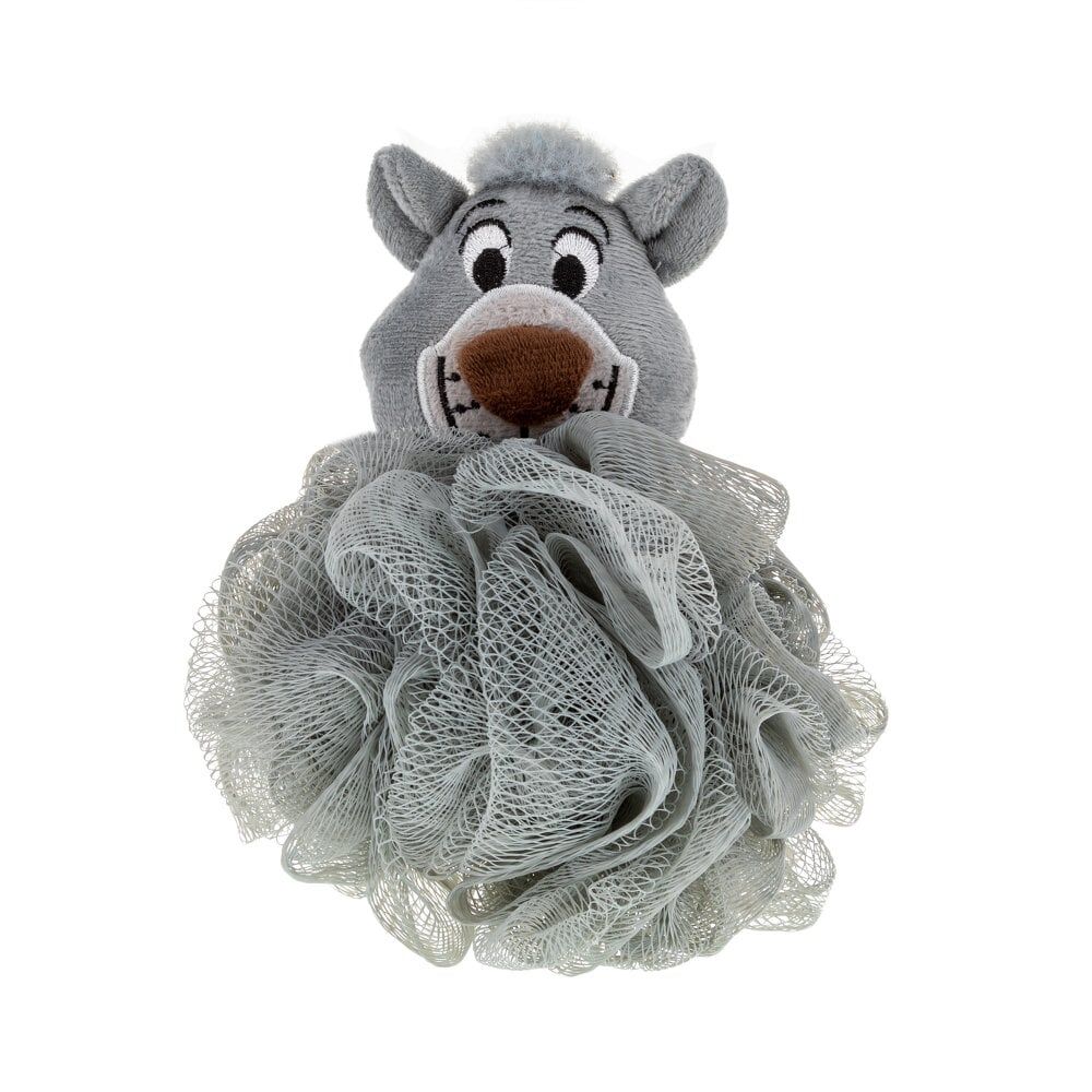 2PK Disney The Jungle Book Baloo Body Exfoliator Shower Loofah Puff Grey