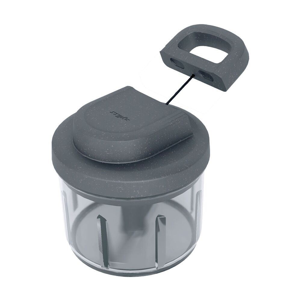 Zyliss Easy Pull Manual Food Processor Kitchen Gadget/Accessory Dark Grey