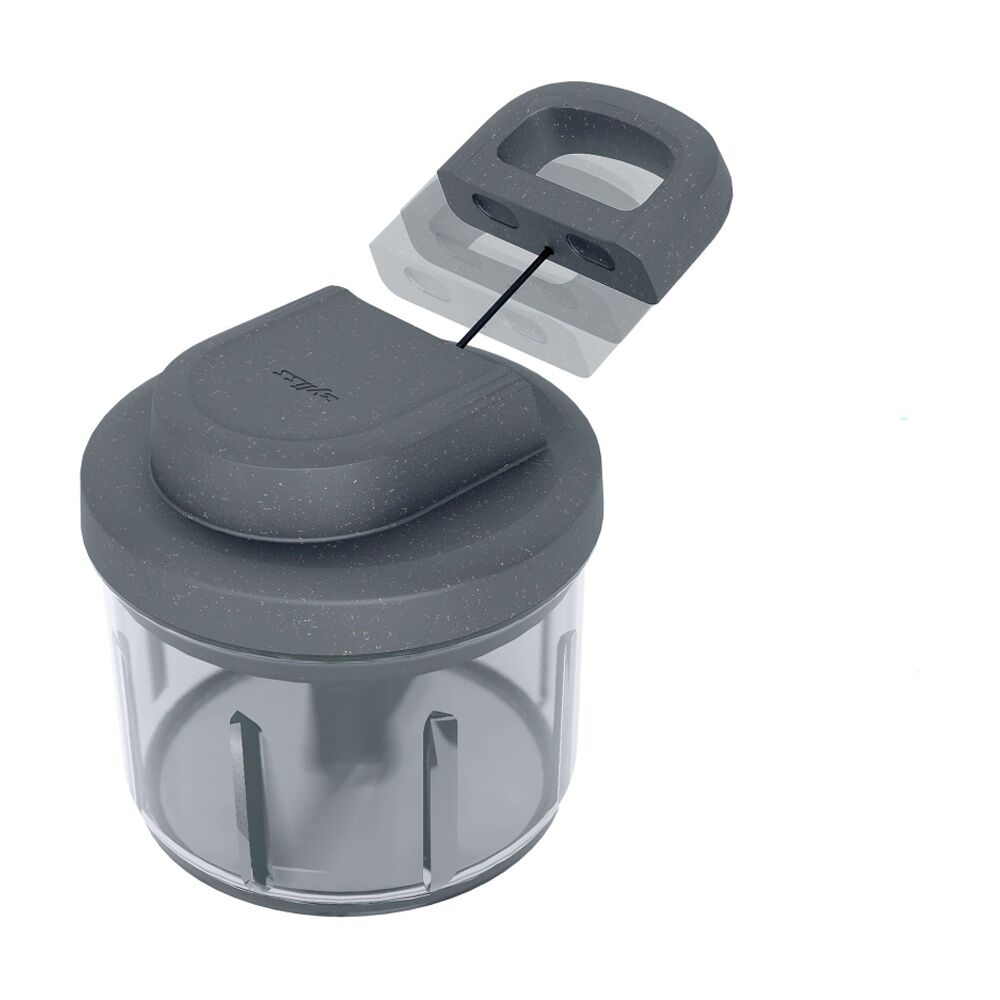 Zyliss Easy Pull Manual Food Processor Kitchen Gadget/Accessory Dark Grey
