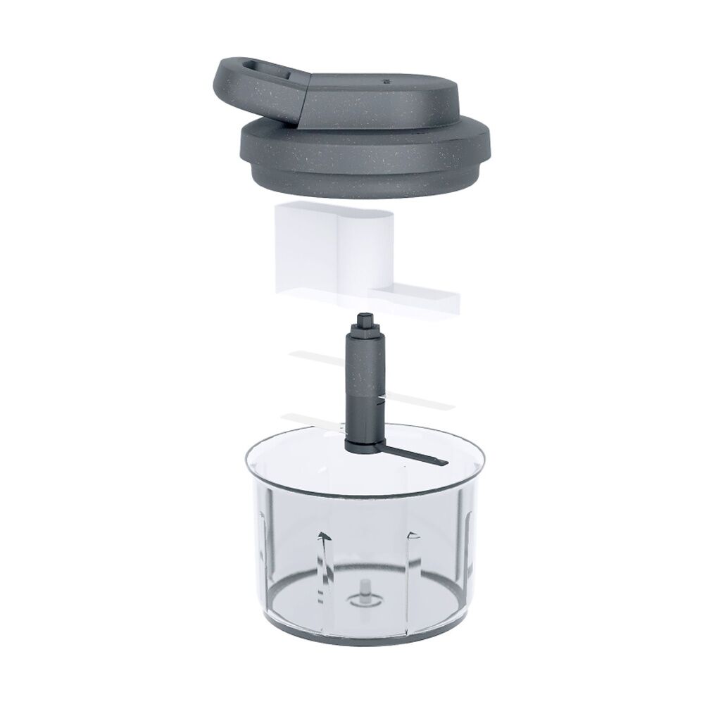 Zyliss Easy Pull Manual Food Processor Kitchen Gadget/Accessory Dark Grey