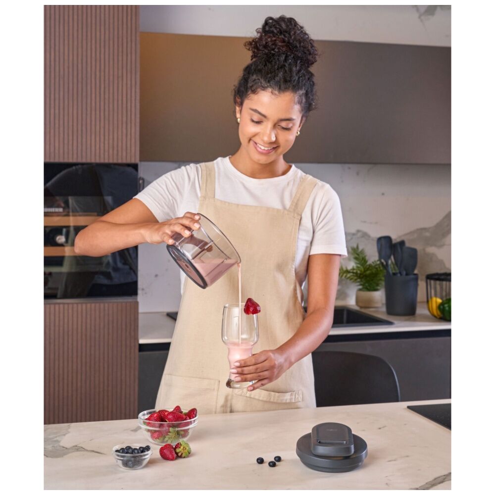 Zyliss Easy Pull Manual Food Processor Kitchen Gadget/Accessory Dark Grey