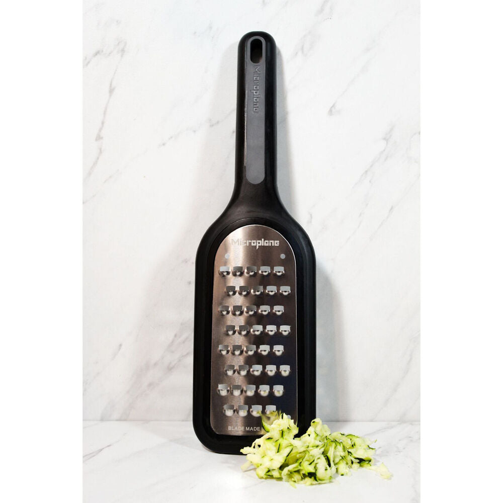 Microplane Select Series Extra Coarse Grater Stainless Steel 28.57x3.25cm Black