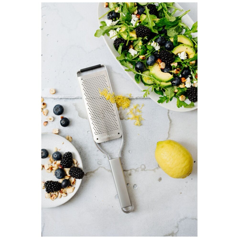 Microplane Professional Grade Fine Handheld Grater Stainless Steel Silver
