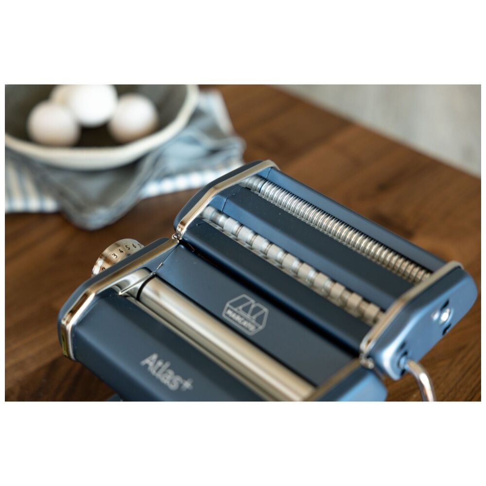 Marcato Atlas Plus Pasta Machine W/ 4 Pasta-Shape Settings Powder Blue
