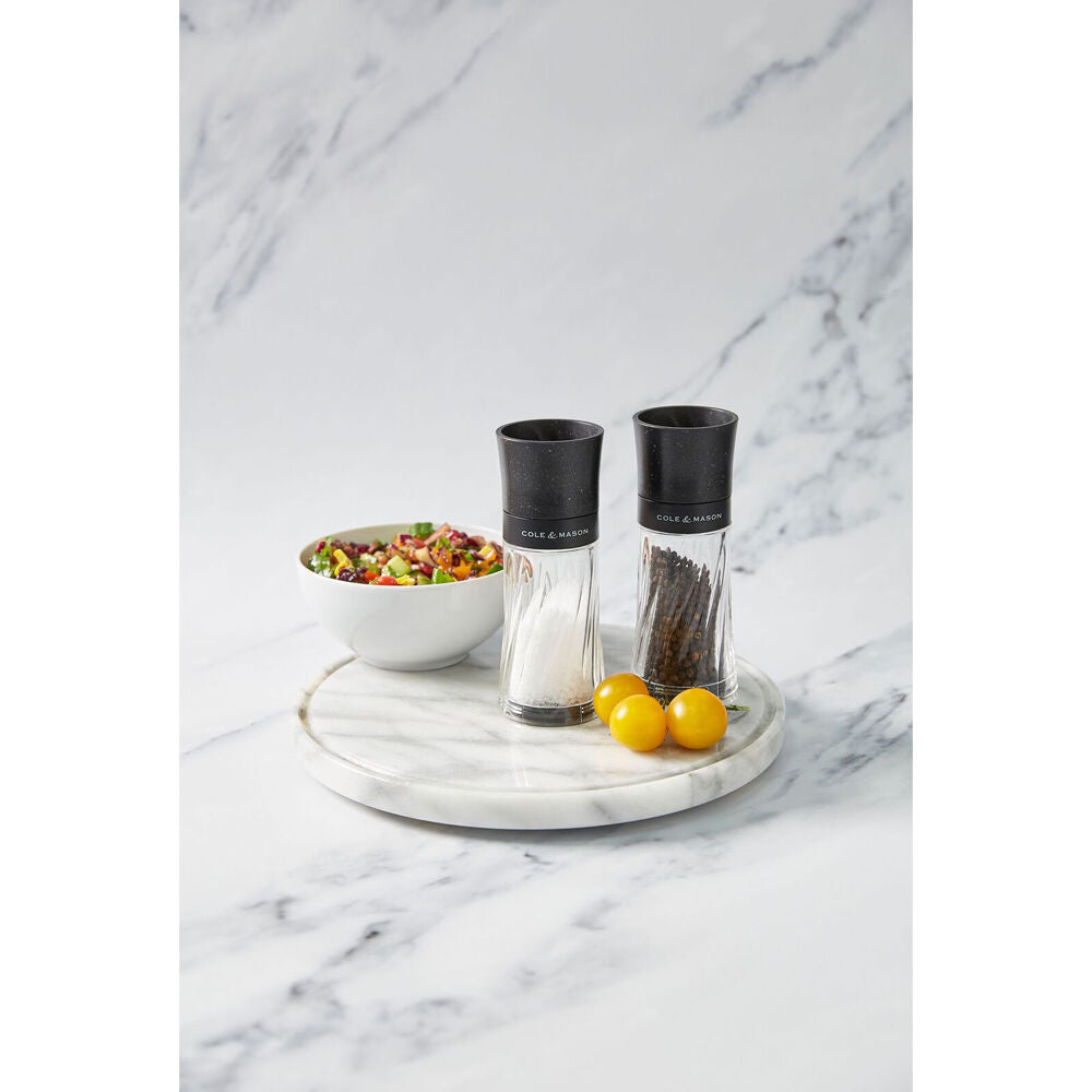 Cole & Mason Warwick Inverta Salt Pepper Mill Grinder Gift Set 15.9x17.7cm Black