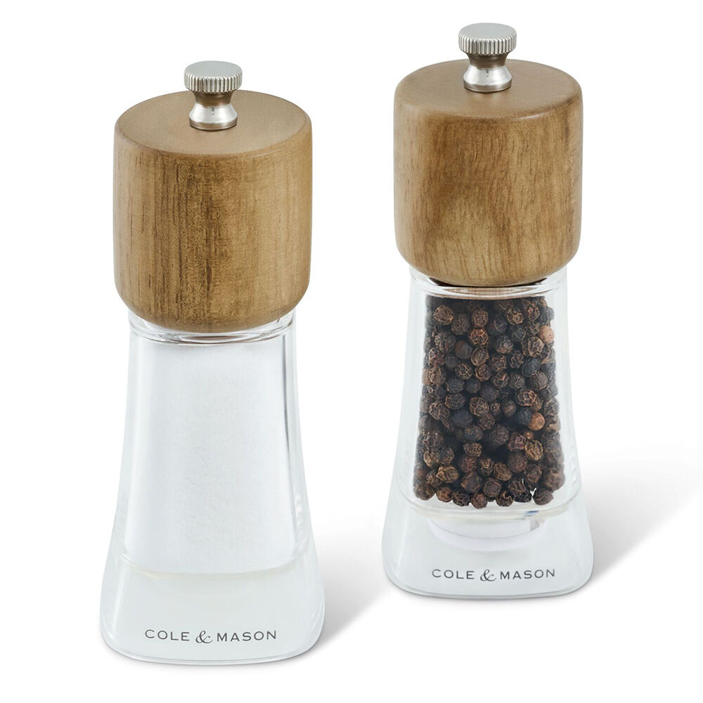 Cole & Mason Woodbury Salt Pepper Mill Grinder Gift Set 5.4x13.4cm Brown