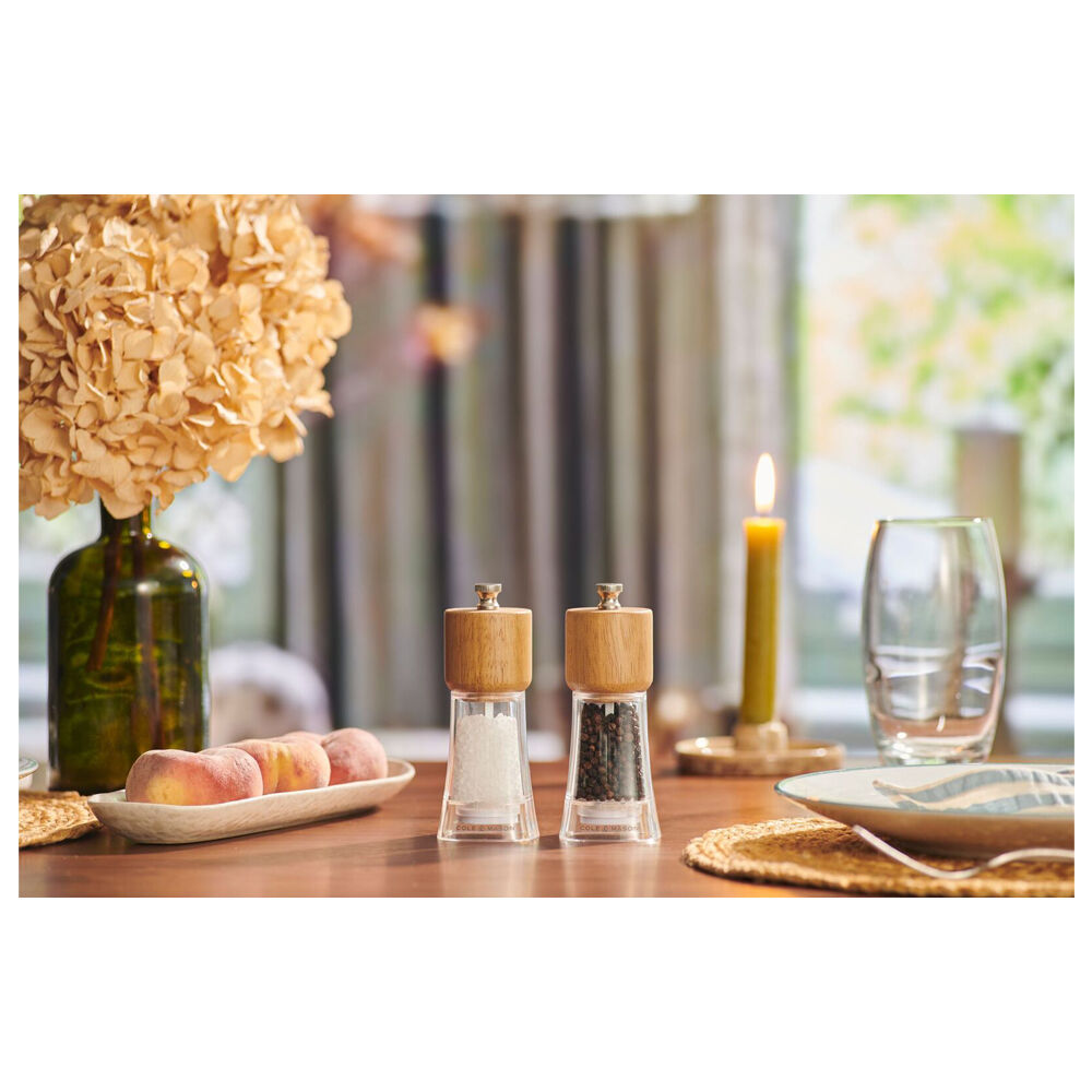 Cole & Mason Woodbury Salt Pepper Mill Grinder Gift Set 5.4x13.4cm Brown